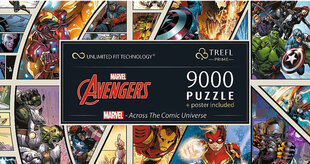 Dėlionė Trefl UFT Avengers Marvel Across the Comic Universe, 9000 d. kaina ir informacija | Dėlionės (puzzle) | pigu.lt