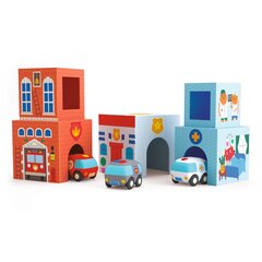 Kaladėlės kūdikiams su automobiliais - Miestas Djeco DJ09120 kaina ir informacija | Žaislai kūdikiams | pigu.lt