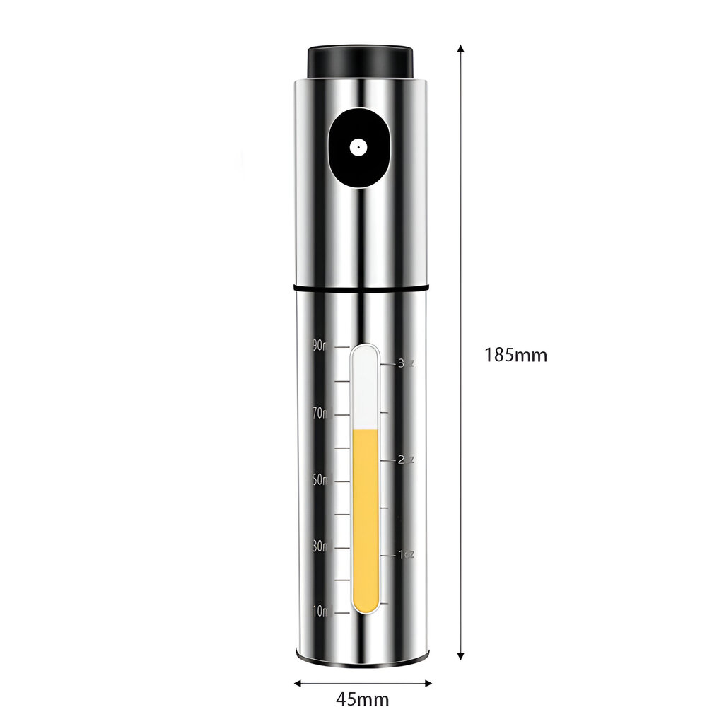 Daugkartinio naudojimo nerūdijančio plieno virtuvės maisto skysčių purkštuvas LIVMAN EOS-94 aliejui, actui, sojų padažui, sultims, vandeniui, vynui kaina ir informacija | Virtuvės įrankiai | pigu.lt