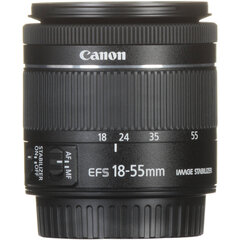 Canon EF-S 18-55mm f/4-5.6 IS STM - Demonstracinis (expo) - Baltoje dėžutėje (white box) kaina ir informacija | Objektyvai | pigu.lt
