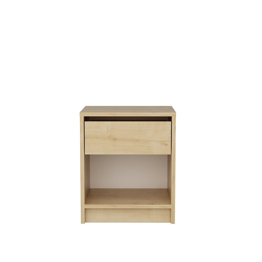 Naktinis staliukas Asir, 44,6x35,9x52,8 cm, rudas kaina ir informacija | Spintelės prie lovos | pigu.lt