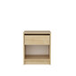 Naktinis staliukas Asir, 44,6x35,9x52,8 cm, rudas kaina ir informacija | Spintelės prie lovos | pigu.lt