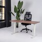 Reguliuojamas stalas Ergostock Forza line, 120x65 cm, rudas/baltas kaina ir informacija | Kompiuteriniai, rašomieji stalai | pigu.lt