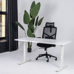 Reguliuojamas stalas Ergostock Forza line, 120x80 cm, baltas kaina ir informacija | Kompiuteriniai, rašomieji stalai | pigu.lt