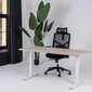 Reguliuojamas stalas Ergostock Forza line, 180x80 cm, rudas/baltas kaina ir informacija | Kompiuteriniai, rašomieji stalai | pigu.lt