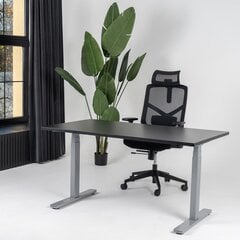 Reguliuojamas stalas Ergostock Prestige line, 120x65 cm, juodas kaina ir informacija | Kompiuteriniai, rašomieji stalai | pigu.lt