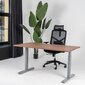 Reguliuojamas stalas Ergostock Prestige line, 140x80 cm, rudas/juodas kaina ir informacija | Kompiuteriniai, rašomieji stalai | pigu.lt