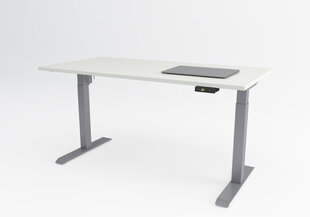 Регулируемый стол Ergostock Unico line, 120x65 см, белый/цвета антрацита цена и информация | Компьютерные, письменные столы | pigu.lt