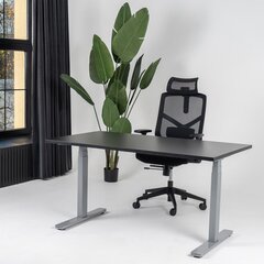 Reguliuojamas stalas Ergostock Unico line, 120x65 cm, juodas kaina ir informacija | Kompiuteriniai, rašomieji stalai | pigu.lt