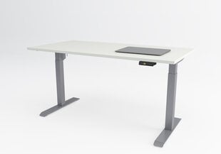 Reguliuojamas stalas Ergostock Unico line, 120x65 cm, rudas/juodas kaina ir informacija | Kompiuteriniai, rašomieji stalai | pigu.lt