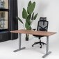 Reguliuojamas stalas Ergostock Forza line, 120x65 cm, rudas/juodas kaina ir informacija | Kompiuteriniai, rašomieji stalai | pigu.lt