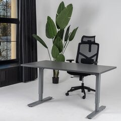 Reguliuojamas stalas Ergostock Forza line, 120x80 cm, juodas kaina ir informacija | Kompiuteriniai, rašomieji stalai | pigu.lt