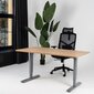 Reguliuojamas stalas Ergostock Forza line, 180x80 cm, rudas/juodas kaina ir informacija | Kompiuteriniai, rašomieji stalai | pigu.lt