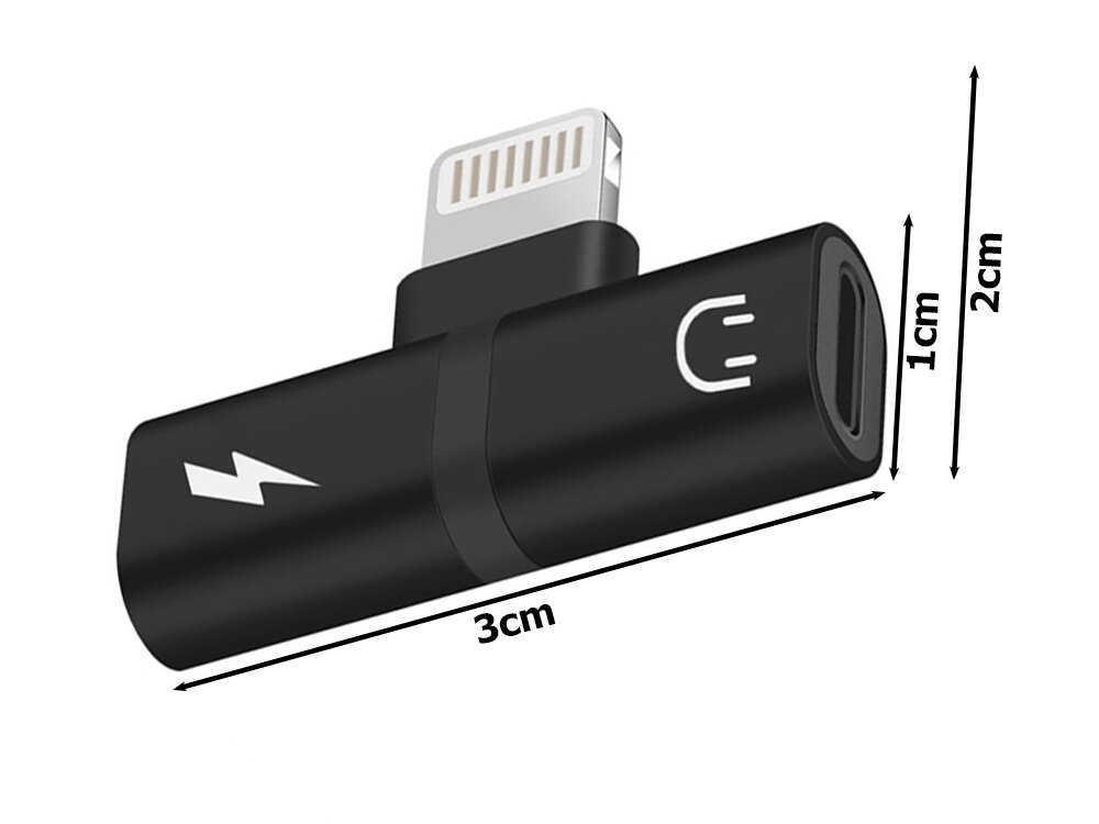 Adapteris lightning ipad iphone 2in1 kaina ir informacija | Priedai telefonams | pigu.lt