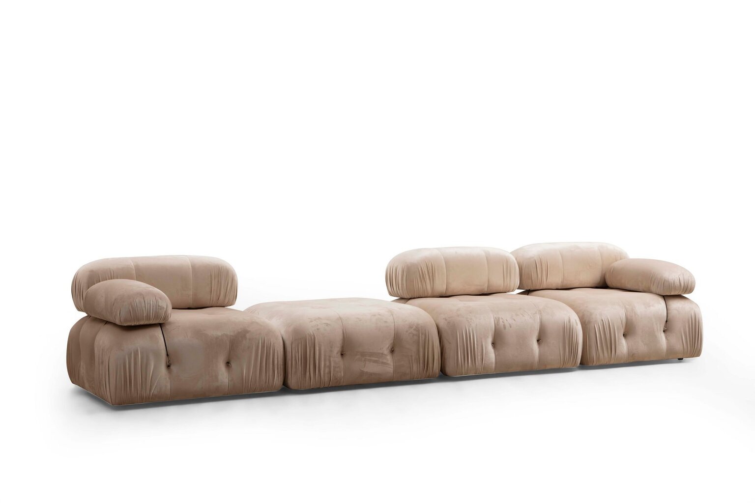 Kampinė sofa Asir Bubble Corner, smėlio spalvos цена и информация | Minkšti kampai | pigu.lt