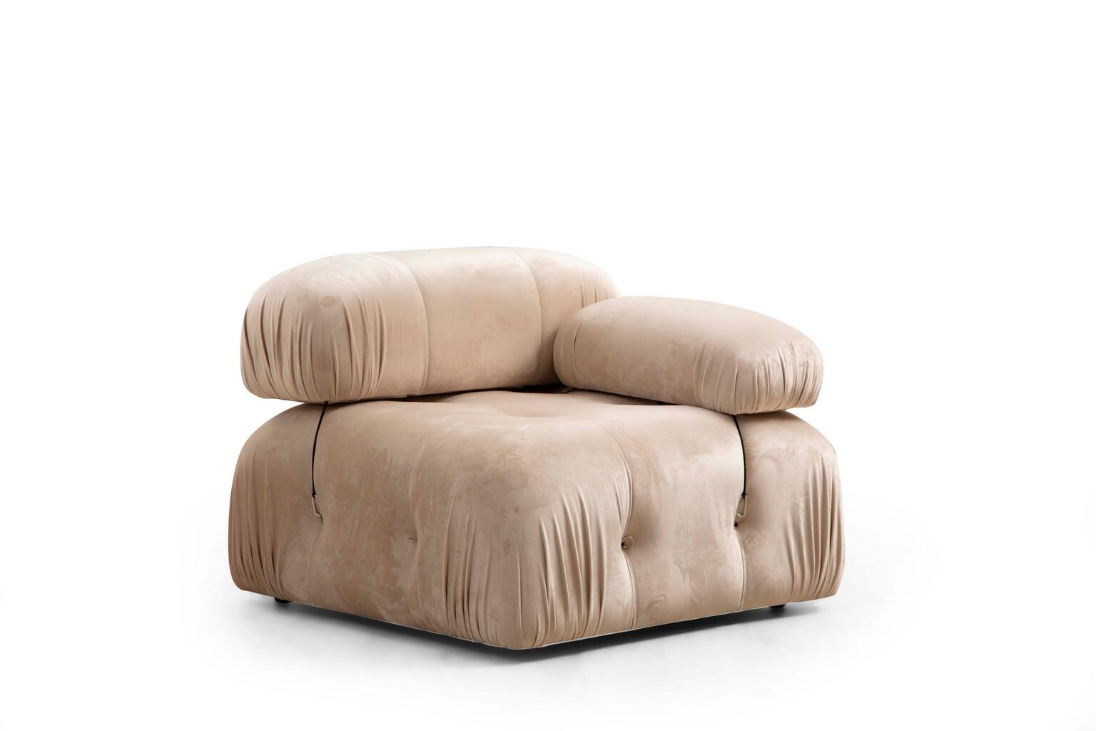Kampinė sofa Asir Bubble Corner, smėlio spalvos kaina ir informacija | Minkšti kampai | pigu.lt
