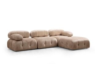 Kampinė sofa Bubble Corner ( L1-O1-1R -Puf) - Cream цена и информация | Угловые диваны | pigu.lt