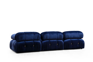 Kampinė sofa Bubble Velvet Blue L1-O1-1R-PUF цена и информация | Угловые диваны | pigu.lt