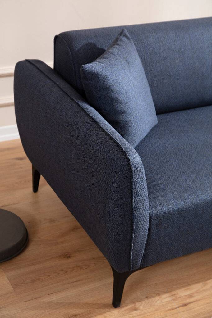 Kampinė sofa Asir Belissimo Right, mėlyna kaina ir informacija | Sofos | pigu.lt