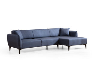 Kampinė sofa Belissimo Right - Blue цена и информация | Диваны | pigu.lt