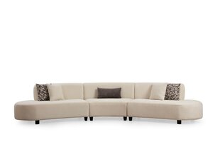 Kampinė sofa Pars Cream (L1 + 01 + 1R) - Corner цена и информация | Угловые диваны | pigu.lt