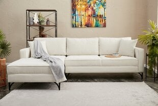 Kampinė sofa Berlin Left - Cream, Black цена и информация | Угловые диваны | pigu.lt