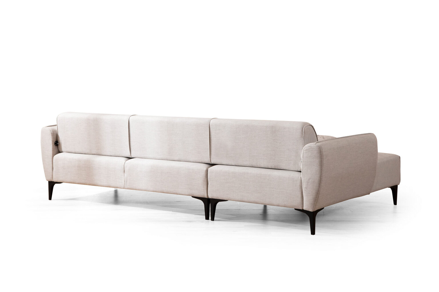 Kampinė sofa Asir Belissimo Left, balta цена и информация | Sofos | pigu.lt