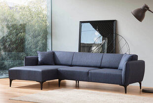 Kampinė sofa Asir Belissimo Left, mėlyna kaina ir informacija | Sofos | pigu.lt