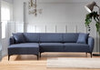 Kampinė sofa Asir Belissimo Left, mėlyna kaina ir informacija | Sofos | pigu.lt