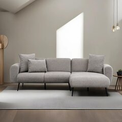 Kampinė sofa Side Right - Light Grey цена и информация | Угловые диваны | pigu.lt