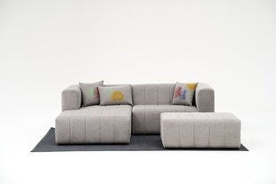 Kampinė sofa Asir Beyza Mini Left, pilka kaina ir informacija | Minkšti kampai | pigu.lt