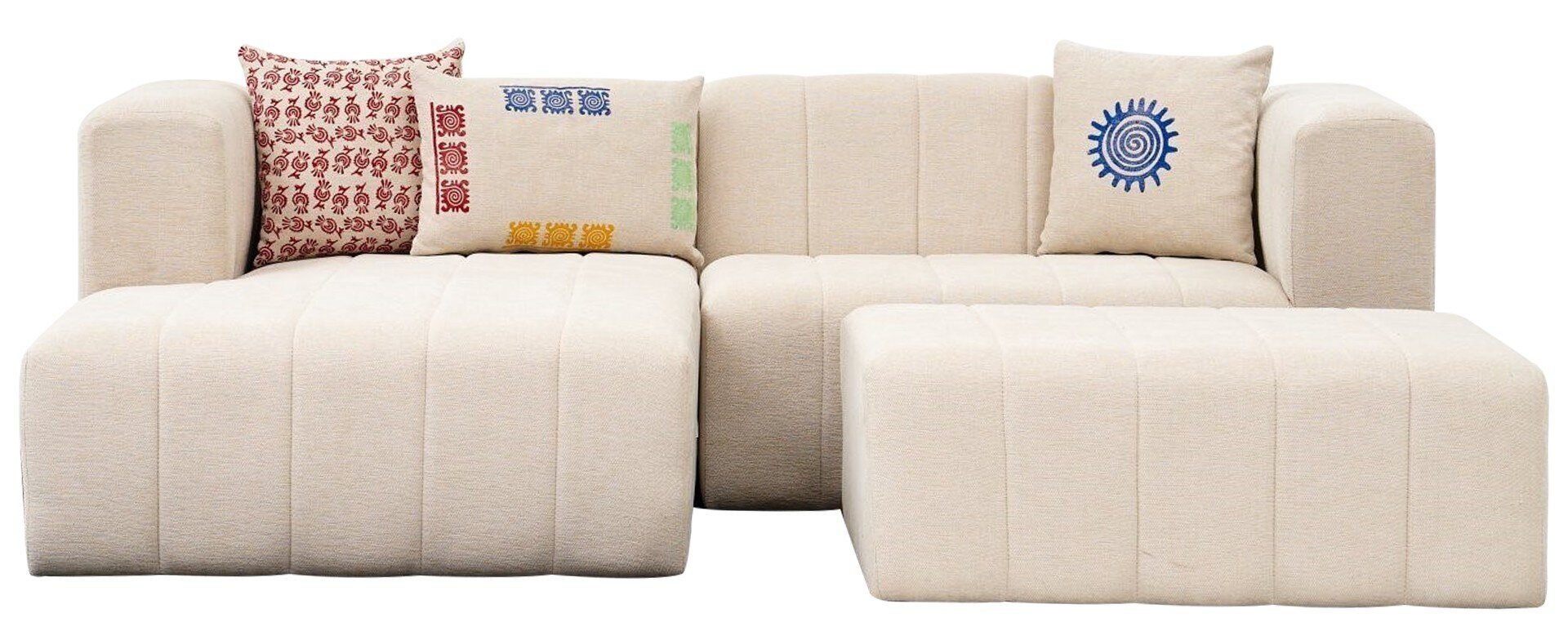 Kampinė sofa Asir Beyza Mini Left, smėlio spalvos цена и информация | Minkšti kampai | pigu.lt