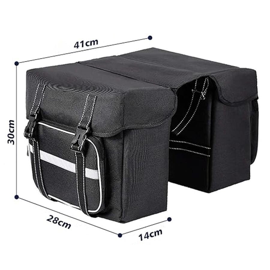 Bagažinės krepšys Dviračio krepšys Mundo, 28L), juodas kaina ir informacija | Krepšiai, telefonų laikikliai | pigu.lt