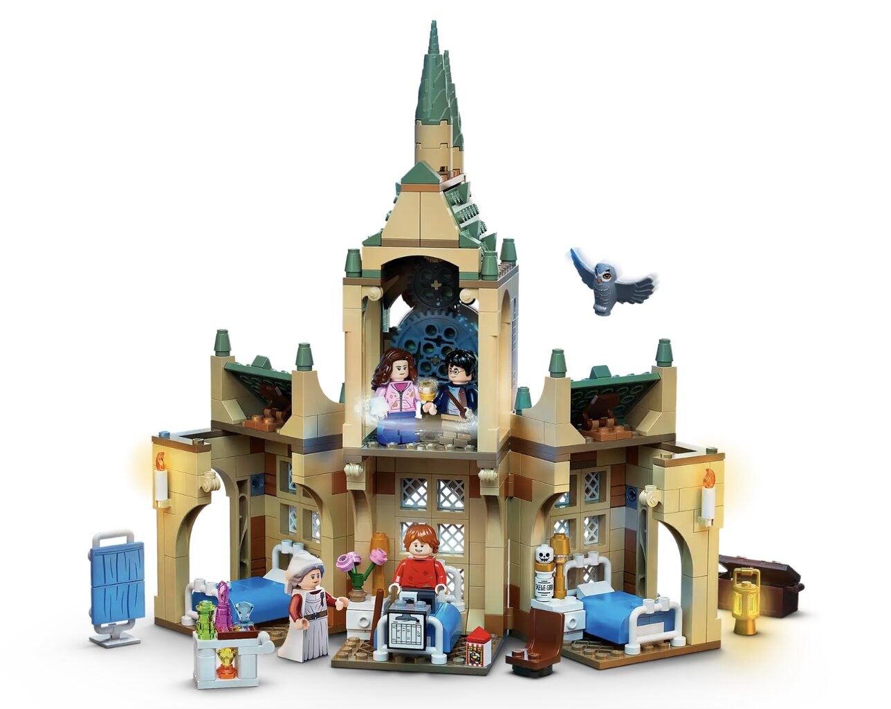 76398 LEGO® Harry Potter Hogvartso ligoninės sparnas kaina ir informacija | Konstruktoriai ir kaladėlės | pigu.lt