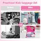 2 dalių vaikiškas bagažo rinkinys Costway Pelėda, rožinis kaina ir informacija | Lagaminai, kelioniniai krepšiai | pigu.lt