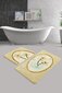 2-ių vonios kilimėlių komplektas Ladure kaina ir informacija | Vonios kambario aksesuarai | pigu.lt