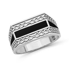 Серебряное (925) кольцо с классическим дизайном, код ah5sr5779, EU-61 (~19,5 мм) AH5SR5779EU-61 цена и информация | Кольца | pigu.lt