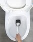 Silikoninis tualeto šepetys su stovu, baltas kaina ir informacija | Vonios kambario aksesuarai | pigu.lt