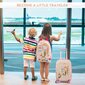 2 dalių vaikiškas bagažo rinkinys Costway Undinė, rožinis цена и информация | Lagaminai, kelioniniai krepšiai | pigu.lt