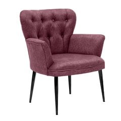 Кресло Asir Paris Black Metal, розовый цена и информация | Кресла в гостиную | pigu.lt