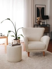 Кресло Asir Teddy, белое цена и информация | Кресла в гостиную | pigu.lt