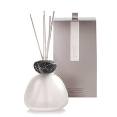 Емкость для домашнего аромата с палочками Millefiori Milano Marble Glass Frosted Black, 400 мл цена и информация | Ароматы для дома | pigu.lt