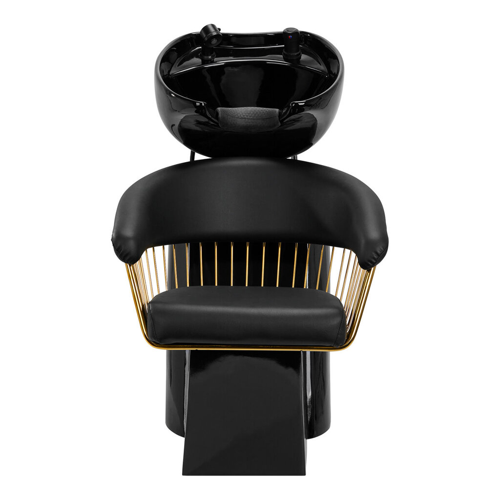 Profesionali kirpyklos plautuvė Gabbiano Lille-M, juoda kaina ir informacija | Baldai grožio salonams | pigu.lt