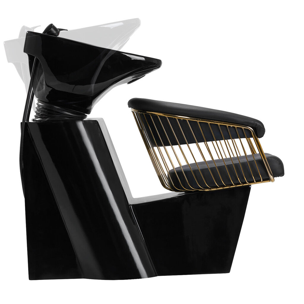 Profesionali kirpyklos plautuvė Gabbiano Lille-M, juoda цена и информация | Baldai grožio salonams | pigu.lt