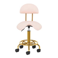 косметический стул 6001-g, золото и розовый цена и информация | Мебель для салонов красоты | pigu.lt