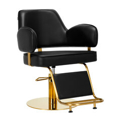 Kirpimo kėdė Gabbiano Linz NQ, juoda/auksinė kaina ir informacija | Baldai grožio salonams | pigu.lt