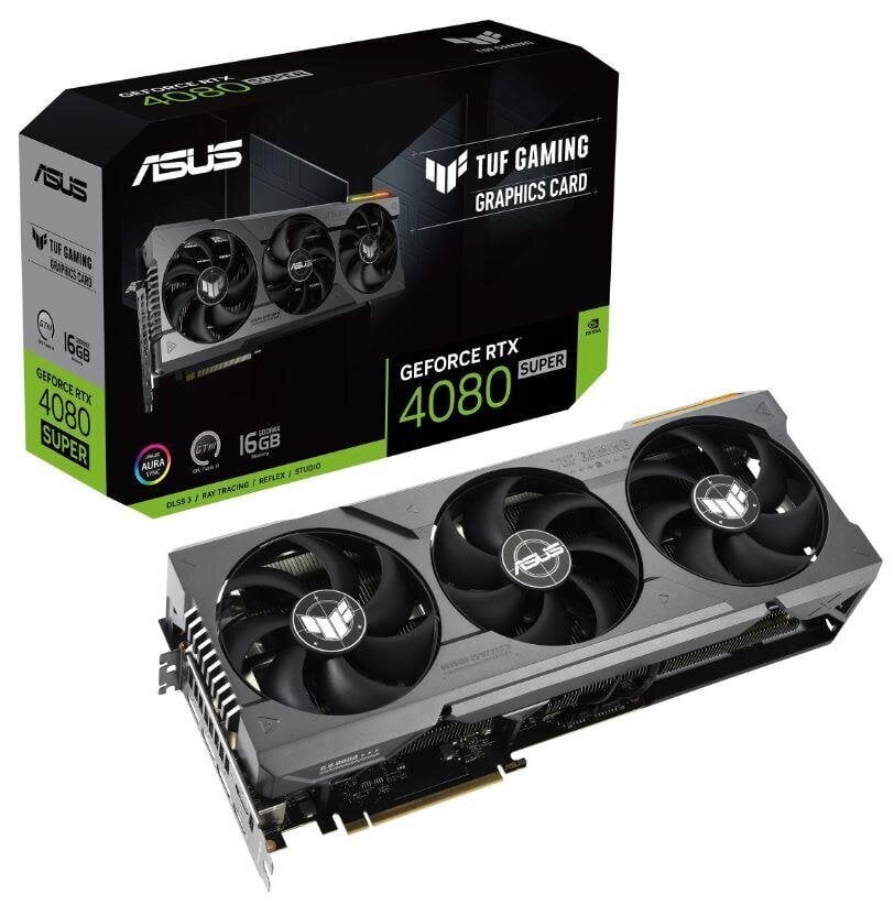 Asus TUF Gaming GeForce RTX 4080 Super (TUF-RTX4080S-16G-GAMING) kaina ir informacija | Vaizdo plokštės (GPU) | pigu.lt