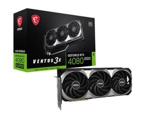 MSI GeForce RTX 4080 Super Ventus 3X OC (4080SUPVENTUS16G3XOC) цена и информация | Видеокарты (GPU) | pigu.lt