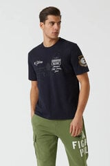 Marškinėliai vyrams Aeronautica Militare 49586-8, juodi kaina ir informacija | Vyriški marškinėliai | pigu.lt