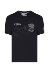 Marškinėliai vyrams Aeronautica Militare 49586-8, juodi kaina ir informacija | Vyriški marškinėliai | pigu.lt